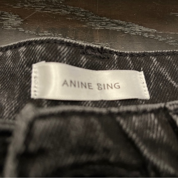 NWT Anine Bing Charcoal Stonewash Denim Jeans (size 23) Cotton - Picture 3 of 8